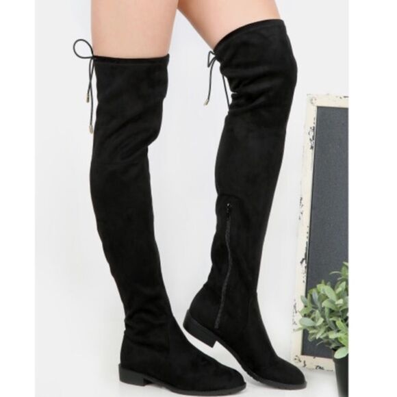 ✨4xHP ✨Flat Heel Thigh Boots✨ - Picture 1 of 4